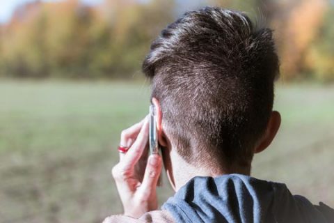 Man on phone