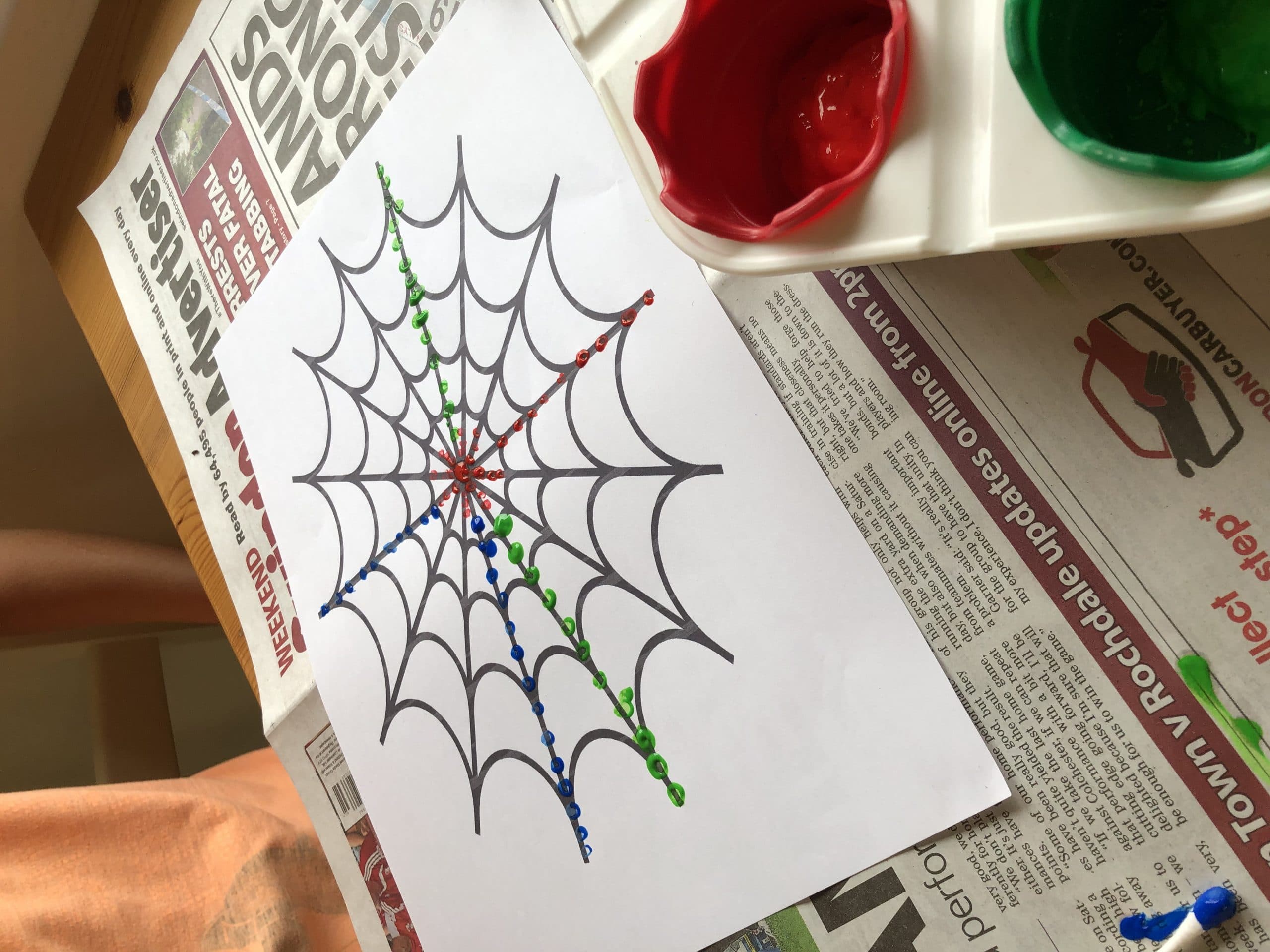 Painting Spider Web